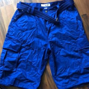 Royal blue cargo shorts